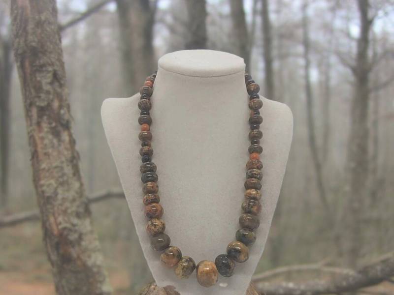 Tigerauge Halskette - Einzigartige Statement Keramik Mehrfarbige Für Frauen Muttertagsgeschenk von SByourself