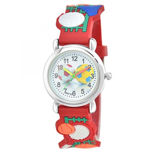 SC Crystal Unisex Quarzuhr aus rhodiniertem Metall, rot SC Crystal Unisex Quarzuhr aus rhodiniertem Metall, rot von SC Crystal