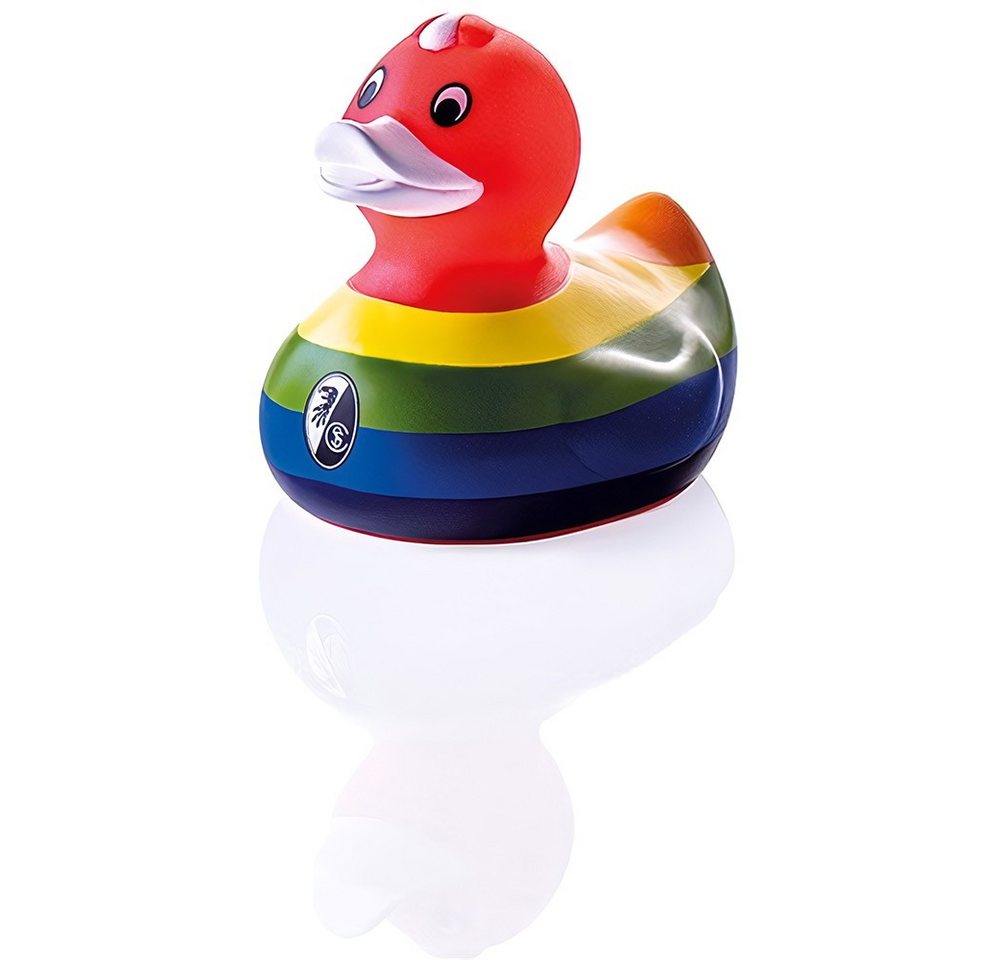 SC Freiburg Schnuller Badeente Regenbogen von SC Freiburg