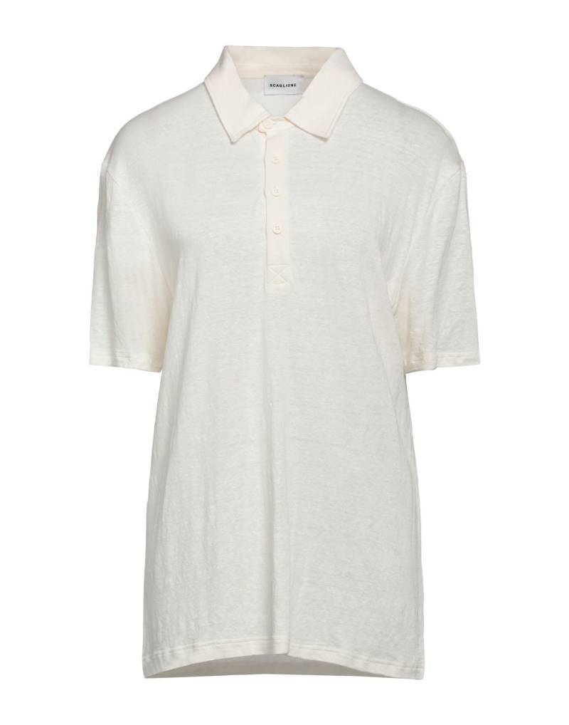 SCAGLIONE Poloshirt Damen Weiß von SCAGLIONE