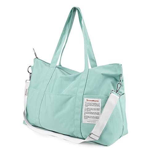 Reisetaschen, SCANDIHOME Faltbare Reisetasche Handgepäck Tasche für Damen und Herren, 55L wasserdichte Weekender Schwimmtasche Sporttasche Fitnessstudio Trainingstasche - Blau von SCANDIHOME