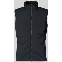 SCANDINAVIAN EDITION Regular Fit Weste mit Stehkragen Modell 'Map' in BLACK, Größe XL von SCANDINAVIAN EDITION