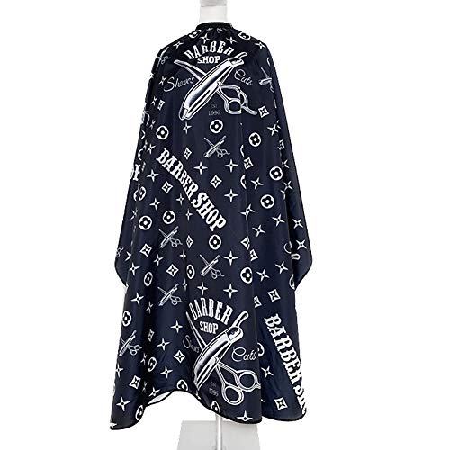 Neu Friseurumhang Haar Schneide Umhang Frisier Tuch Haircut Hairdressing Barbier Cape Barber Kleid Kittel Herren Erwachsene Professionelle Salon Friseur Bedarf Schneiden Färben Werkzeug Zubehör,Blau von SCAPES