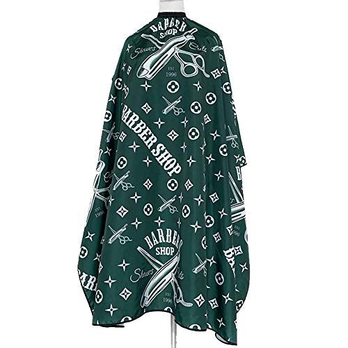 Neu Friseurumhang Haar Schneide Umhang Frisier Tuch Haircut Hairdressing Barbier Cape Barber Kleid Kittel Herren Erwachsene Professionelle Salon Friseur Bedarf Schneiden Färben Werkzeug Zubehör,Grün von SCAPES