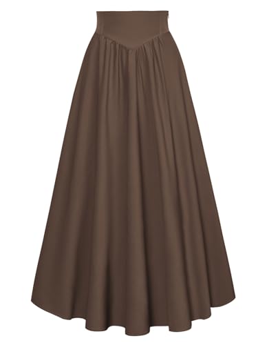 Damen Ren Faire Faltenrock Cosplay Gesmokt Elastische Taille Fairycore Rock Braun L Damen Ren Faire Faltenrock Cosplay Gesmokt Elastische Taille Fairycore Rock Braun L von SCARLET DARKNESS
