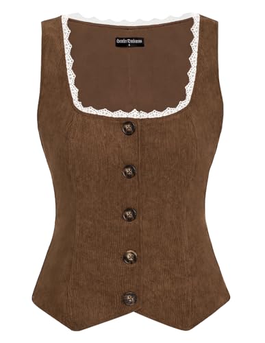 SCARLET DARKNESS Gothic Damen Steampunk Piratenkostüm Halloween Karneval Wikinger Weste Kaffee XXL SCARLET DARKNESS Gothic Damen Steampunk Piratenkostüm Halloween Karneval Wikinger Weste Kaffee XXL von SCARLET DARKNESS