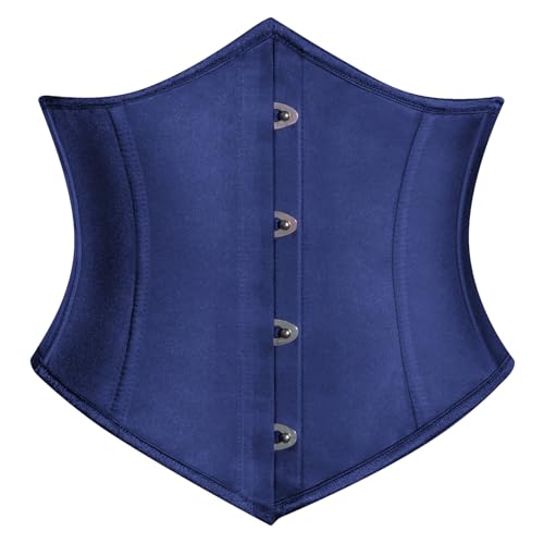 Mittelalter Korsett Gürtel für Kleid Damen Vintage mit Schnürung Shapewear Dunkelblau 40 von SCARLET DARKNESS