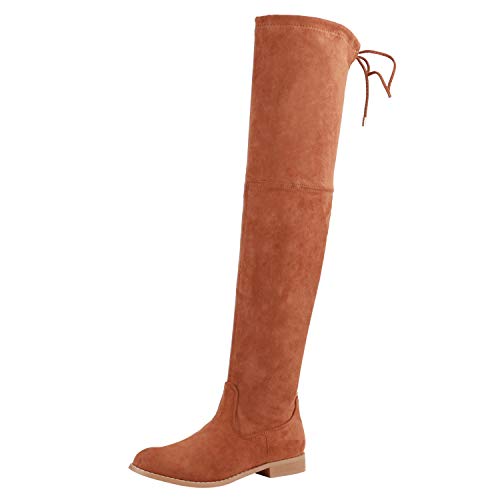 SCARPE VITA Damen Overknees Stiefel Klassische Wildleder-Optik Boots Langschaftstiefel Holzoptikabsatz Schuhe 179287 Tan 36 SCARPE VITA Damen Overknees Stiefel Klassische Wildleder-Optik Boots Langschaftstiefel Holzoptikabsatz Schuhe 179287 Tan 36 von SCARPE VITA