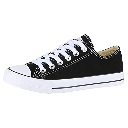 SCARPE VITA Damen Sneaker Low Canvas Schuhe Basic Turnschuhe Schnürer Freizeit Sportschuhe 172907 Schwarz Schwarz Total 41 SCARPE VITA Damen Sneaker Low Canvas Schuhe Basic Turnschuhe Schnürer Freizeit Sportschuhe 172907 Schwarz Schwarz Total 41 von SCARPE VITA