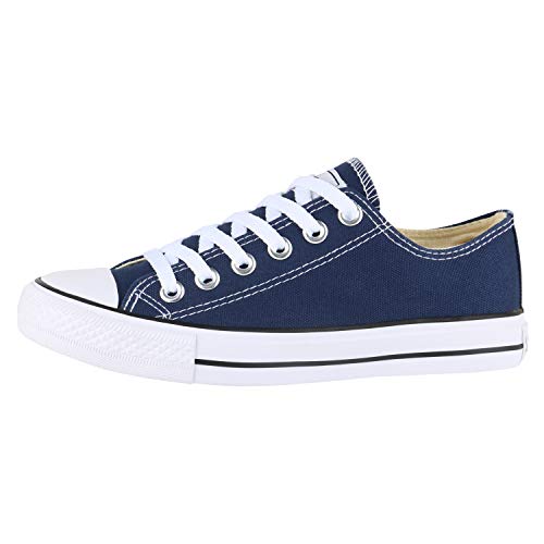 SCARPE VITA Damen Sneakers Freizeit Schuhe Stoffschuhe Sportschuhe 172876 Dunkelblau Dunkelblau 37 von SCARPE VITA