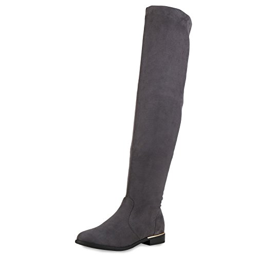SCARPE VITA Gefütterte Damen Overknees Metallic Winter Stiefel Leder-Optik 151733 Grau Gefüttert 40 SCARPE VITA Gefütterte Damen Overknees Metallic Winter Stiefel Leder-Optik 151733 Grau Gefüttert 40 von SCARPE VITA