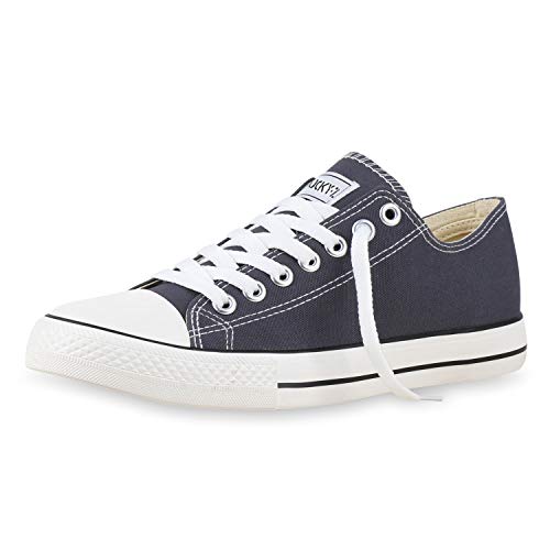 SCARPE VITA Herren Sneakers Kult Sportschuhe Schnürer Stoffschuhe 165769 Dunkelgrau 36 von SCARPE VITA