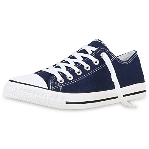 SCARPE VITA Herren Sneakers Sportschuhe Schnürer Freizeitschuhe Textil 129797 Dunkelblau Blue 40 von SCARPE VITA