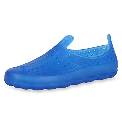 SCARPE VITA Kinder Badeschuhe Aqua Badesandalen Sommer Strandschuhe Cut Outs 166712 Hellblau 28/29 von SCARPE VITA