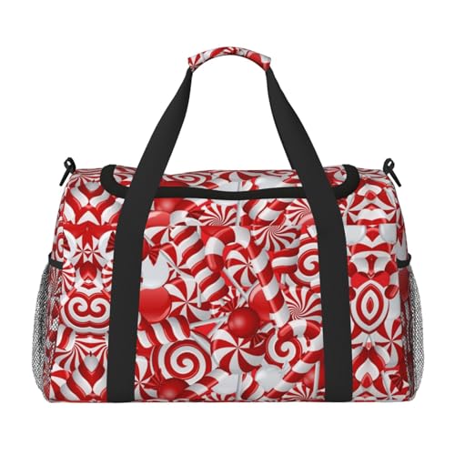 Candy Canes Umhängetasche, Reisetasche, Reisetasche, Reisetasche, Sporttasche, für Damen und Herren, Schwarz , Einheitsgröße Candy Canes Umhängetasche, Reisetasche, Reisetasche, Reisetasche, Sporttasche, für Damen und Herren, Schwarz , Einheitsgröße von SCAUA