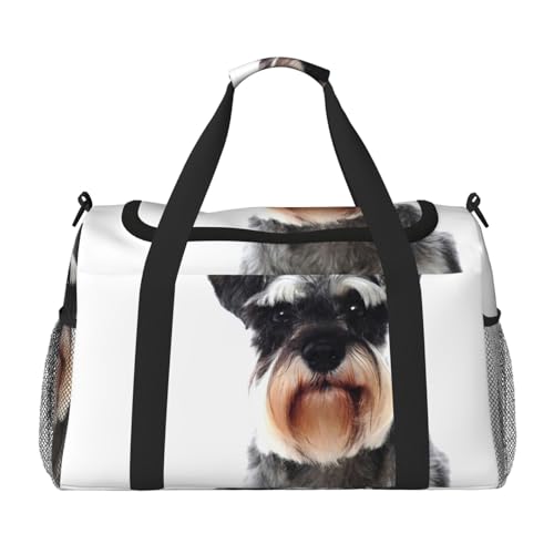 Well-Behaved Dog Handheld Crossbody Reisetasche Weekender Bag Carry Travel Bag Duffle Bag Gym Bag für Männer Frauen, Schwarz , Einheitsgröße von SCAUA