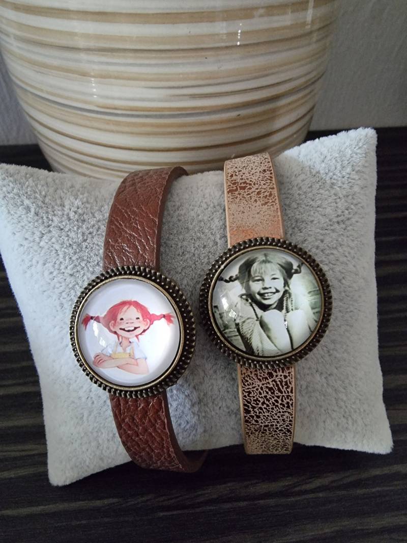 Armband Lederarmband Schmuck Pippi Kinderschmuck von SCHAU1MALTreasures