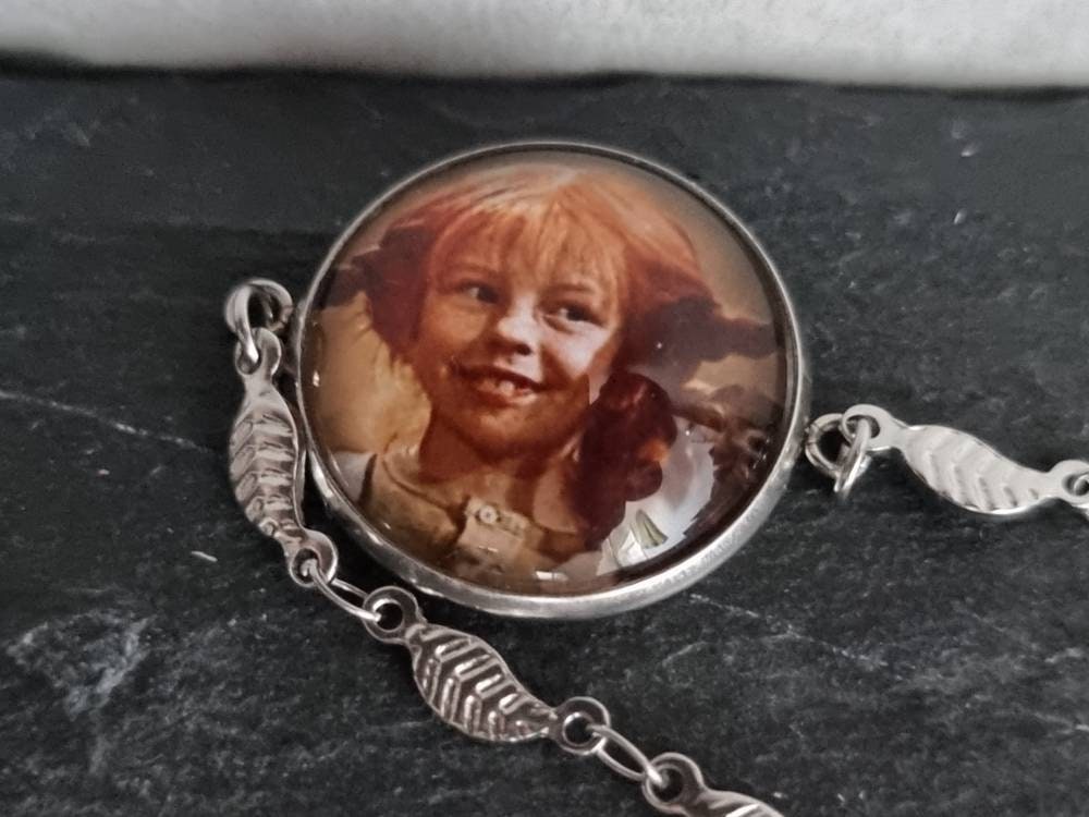 Armband Pippi Silber Schmuck Cabochon Freundschaftsgeschenk Geburtstag Klimt Der Kuss von SCHAU1MALTreasures