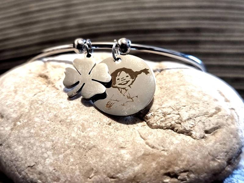 Bracelets With Knot Pippi Mother Of Pearl Heart Bracelet Lucky Clover von SCHAU1MALTreasures