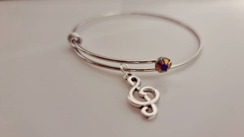 Armreifen Notenschlüssel Musik Schmuck Geschenke Geburtstag Weihnachten von SCHAU1MALTreasures