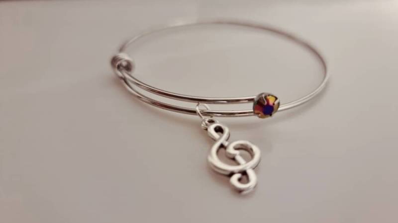 Armreifen Notenschlüssel Musik Schmuck Geschenke Geburtstag Weihnachten von SCHAU1MALTreasures