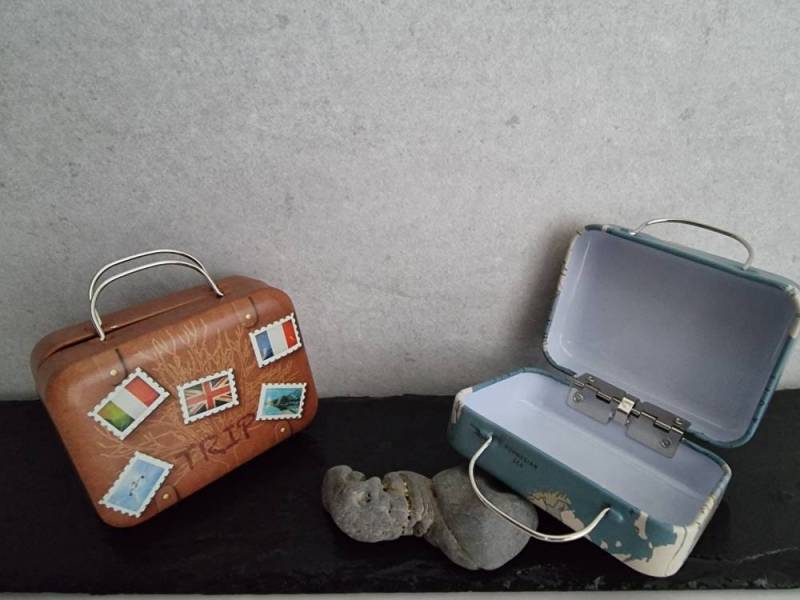 Geldgeschenk Reise Koffer Köfferchen Reiselust Hochzeitsgeschenk Schulabschluss Hochzeit Abitur Matura Hochzeitsreise Maturareise Verpackung von SCHAU1MALTreasures