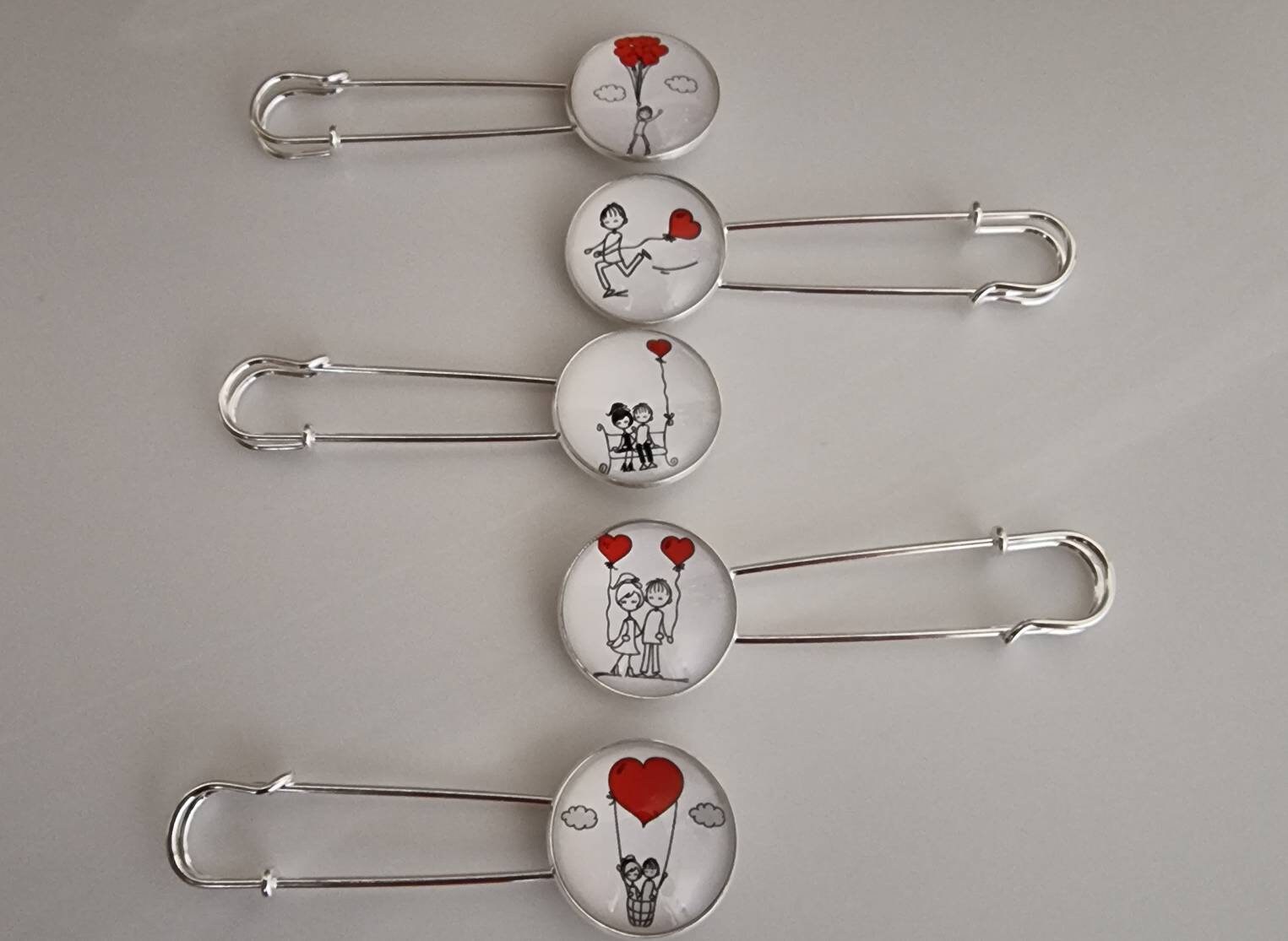 Hochzeit Wedding Anstecknadel Schmucknadel Kilt Pin Pinnadel Tuchnadel Poncho Schalnadel Polterabend Verlobung Geschenk von SCHAU1MALTreasures