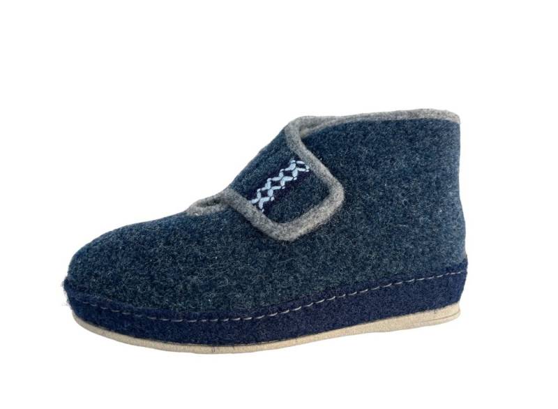 SCHAWOS SCHAWOS Damen Hauschuh 2060-8 blau/grau Hausschuh von SCHAWOS