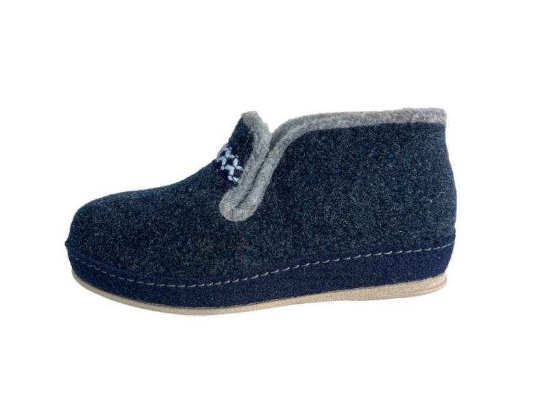 SCHAWOS Schawos Damen Hauschuh 2070-8 blau Hausschuh von SCHAWOS