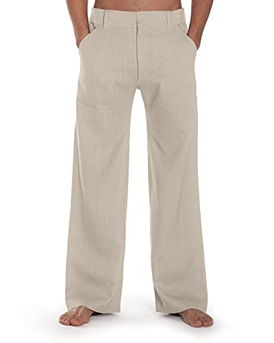 SCHAZAD Leinenhose Approval (L, beige) von SCHAZAD