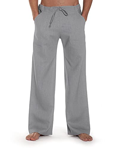 SCHAZAD Leinenhose Essential (L, grau) von SCHAZAD