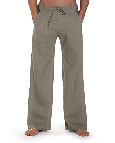 SCHAZAD Leinenhose Essential (M, Oliv) von SCHAZAD