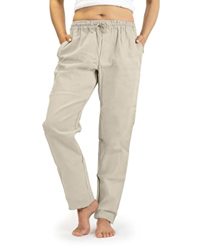 SCHAZAD Leinenhose Chino (L, beige) von SCHAZAD