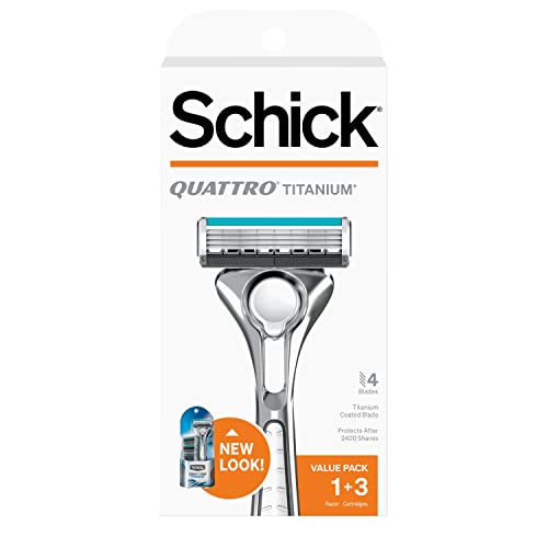 Schick Quattro Titanium Razor for Men Value Pack by Schick von SCHICK