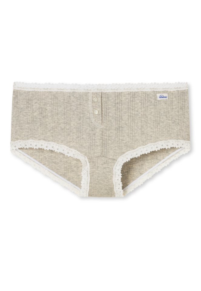 SCHIESSER REVIVAL Panty : Agathe Micro-Pants Aus lieblichem Feinripp-Ajourée von SCHIESSER REVIVAL