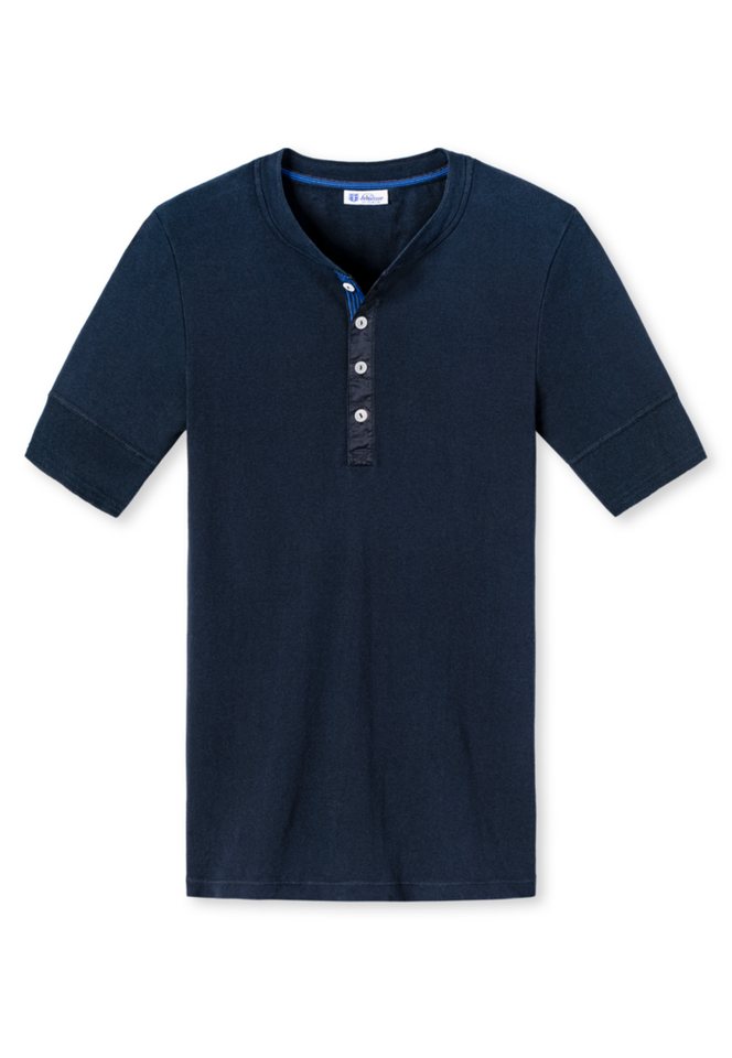 SCHIESSER REVIVAL Unterhemd Karl-Heinz Button Shirt Knopfleiste mit Perlmuttknöpfen von SCHIESSER REVIVAL