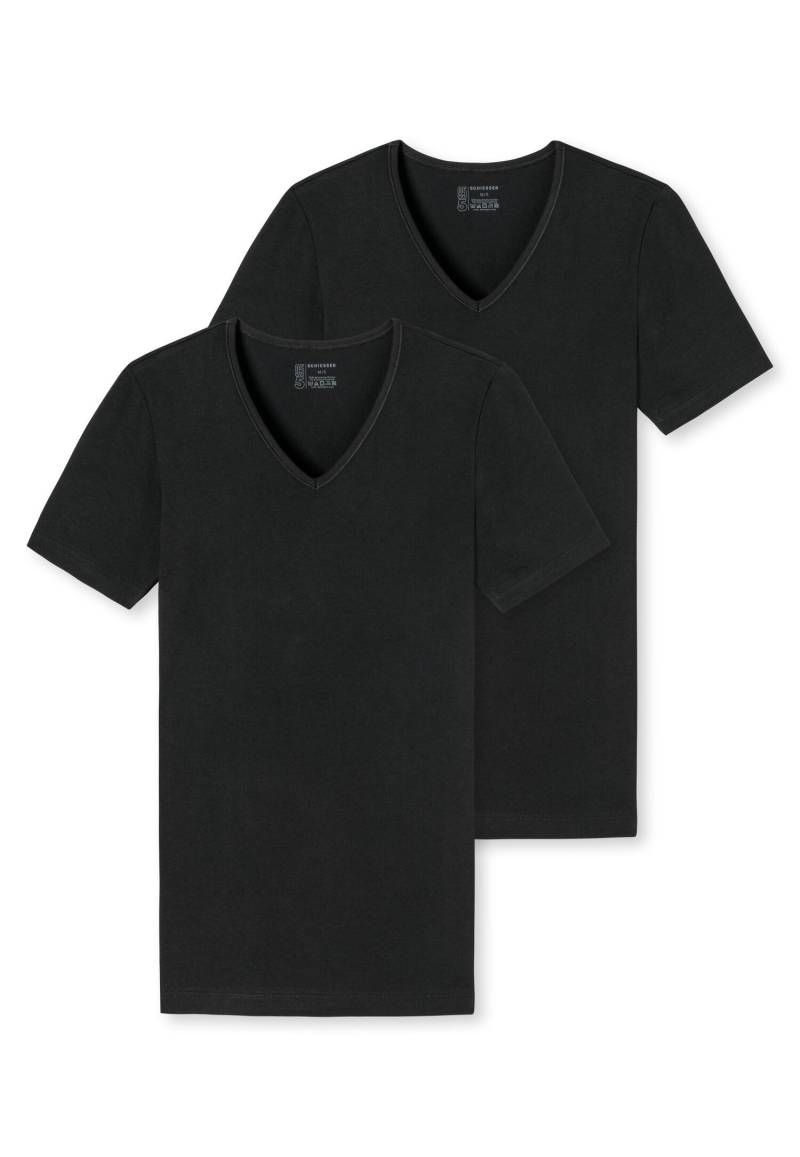 SCHIESSER - 2PACK T-shirt schwarz - Gr. - 8 von SCHIESSER