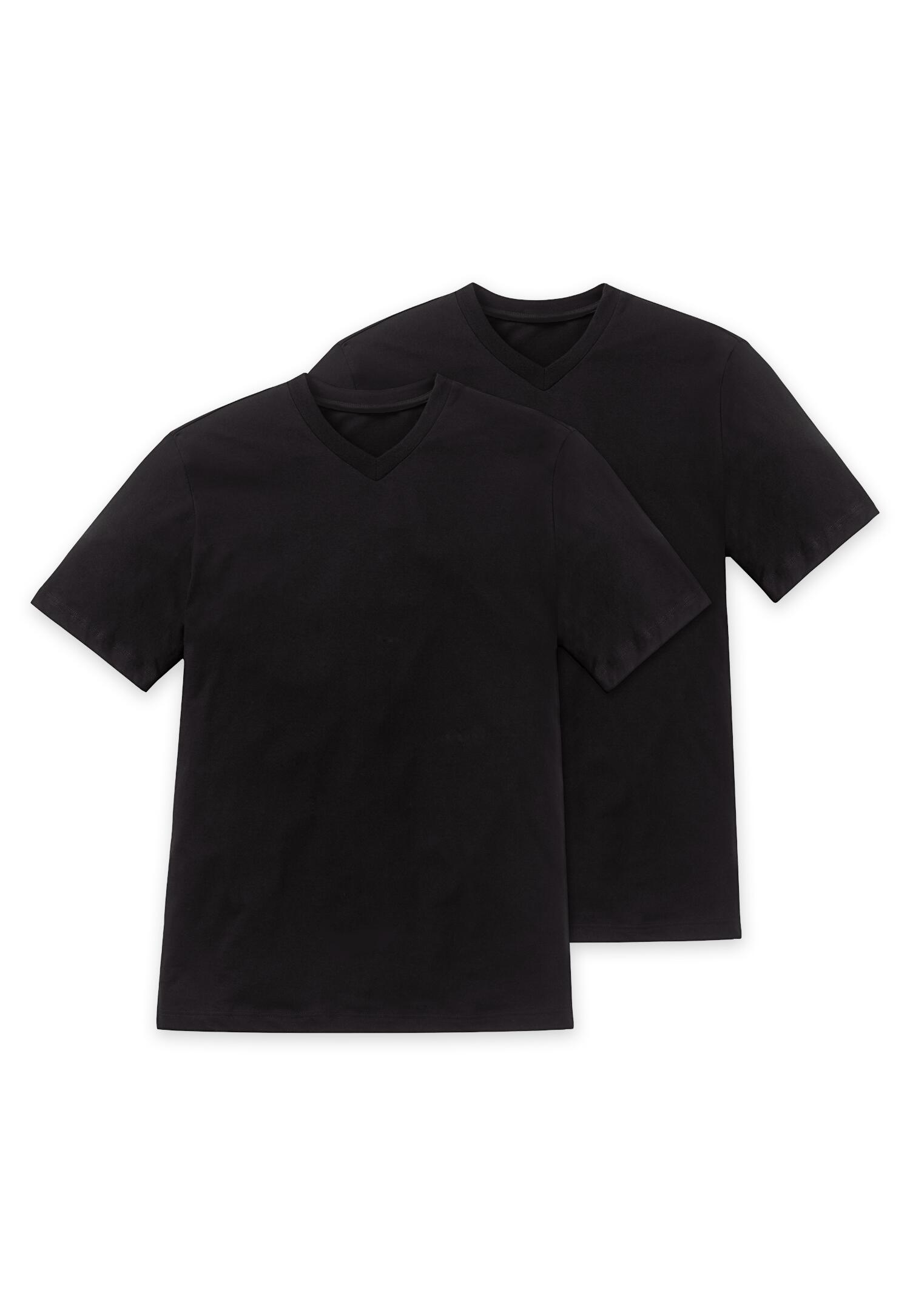 SCHIESSER - 2PACK T-shirt schwarz - Gr. - S von SCHIESSER