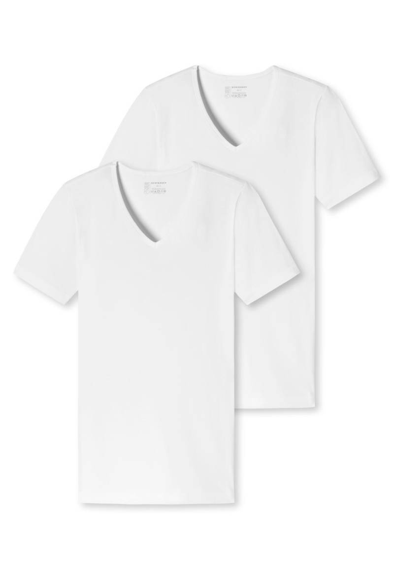 SCHIESSER - 2PACK T-shirt weiss - Gr. - 10 von SCHIESSER