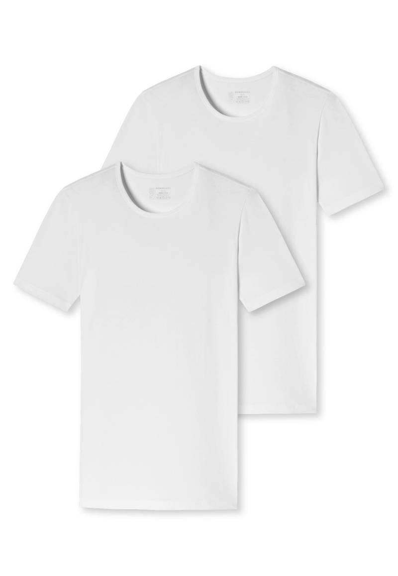 SCHIESSER - 2PACK T-shirt weiss - Gr. - 4 von SCHIESSER