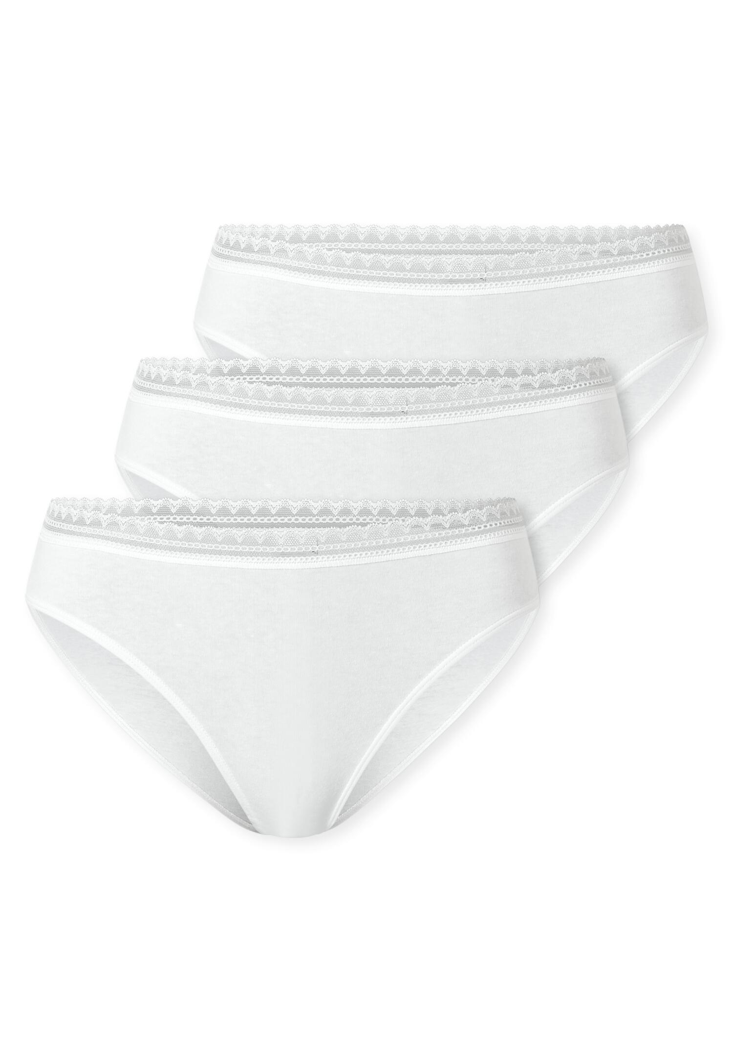 SCHIESSER - 3PACK Rio Slip weiss - Gr. - 36 von SCHIESSER