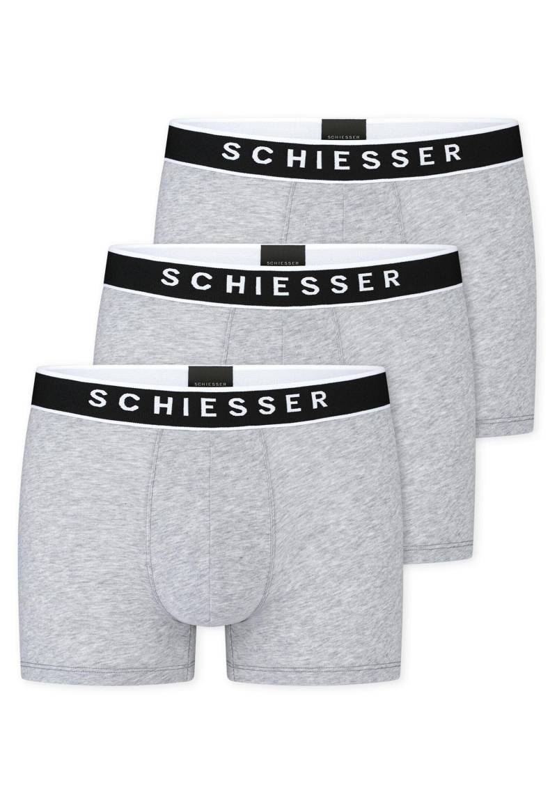 SCHIESSER - 3PACK Shorts grau-mel. - Gr. - 6 von SCHIESSER