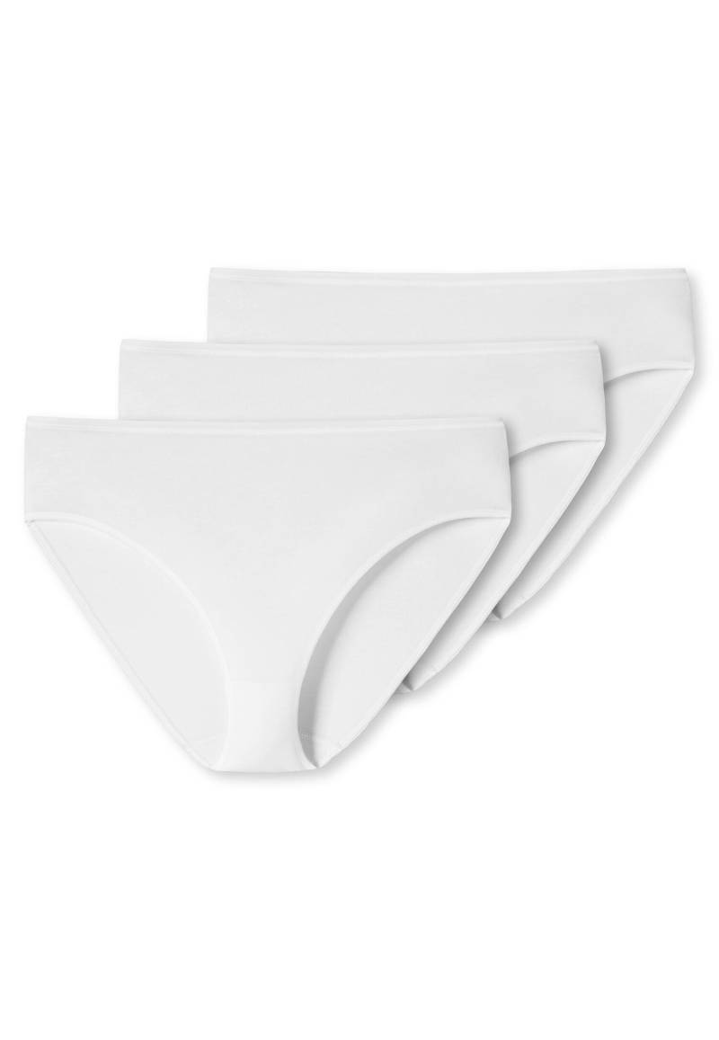 SCHIESSER - 3PACK Slip weiss - Gr. - 38 von SCHIESSER