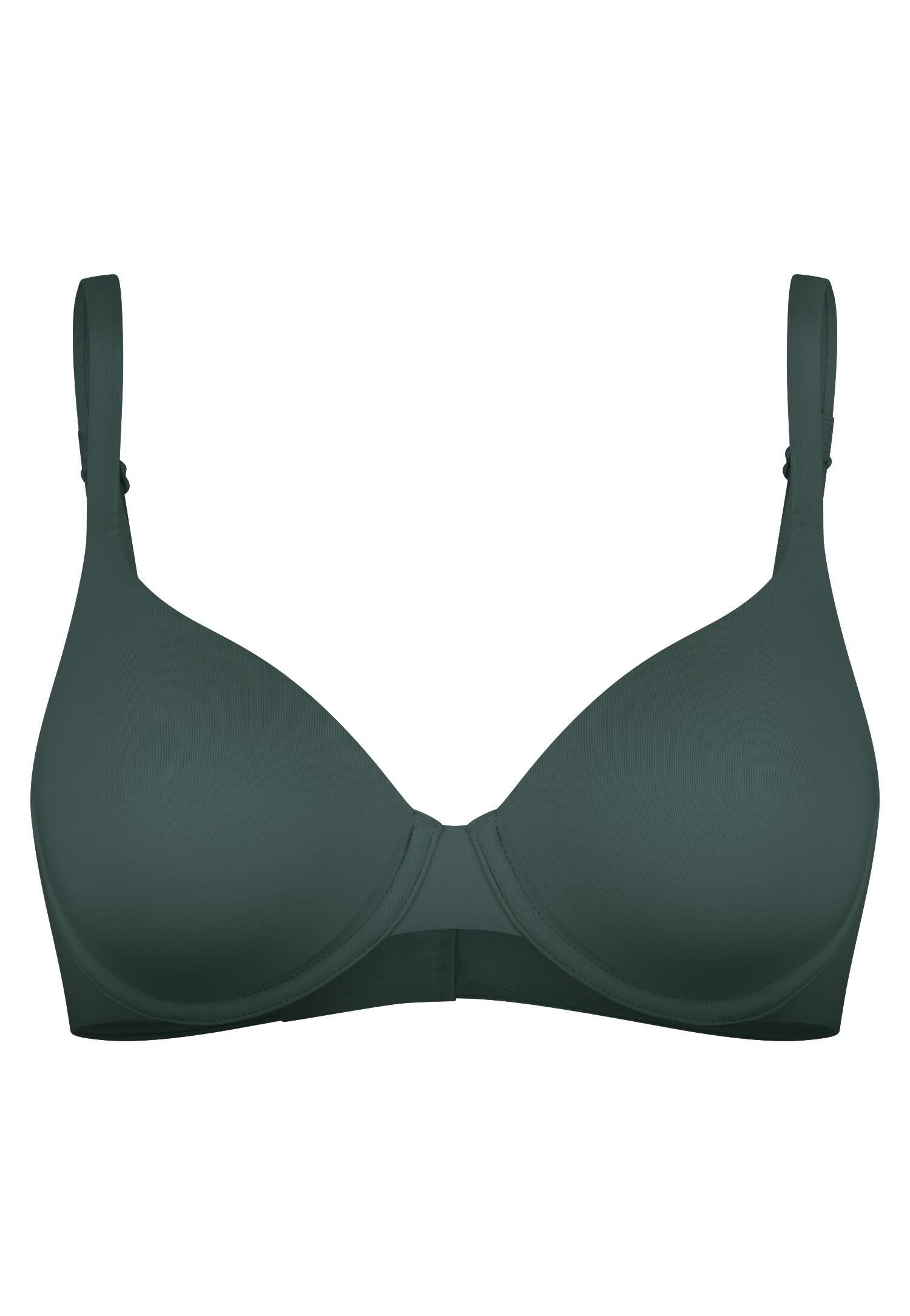 SCHIESSER - BH mit Schale dunkelgrün - Gr. - 80B von SCHIESSER