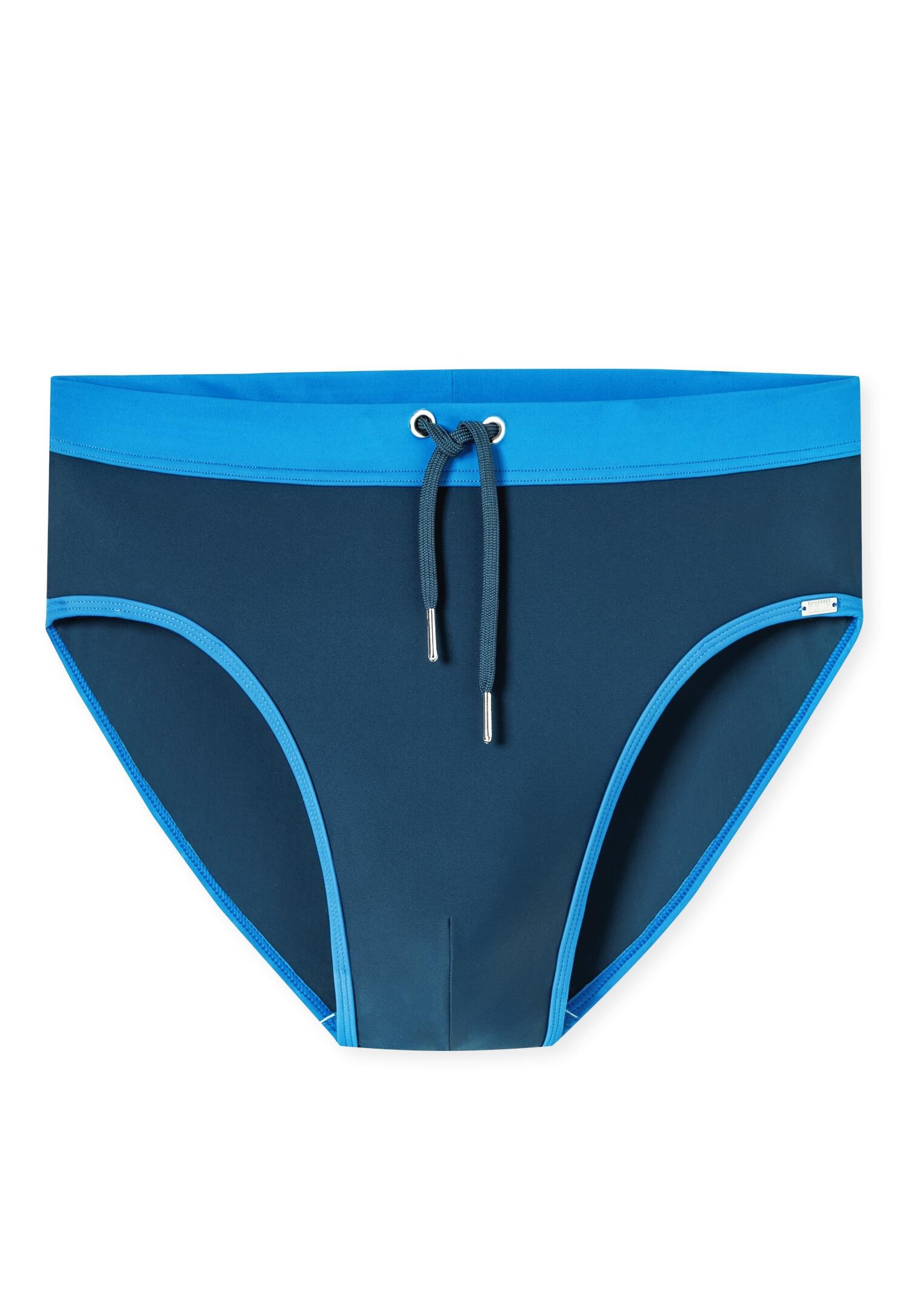 SCHIESSER - Badehose Slip Komfort indigo - Gr. - 7 von SCHIESSER