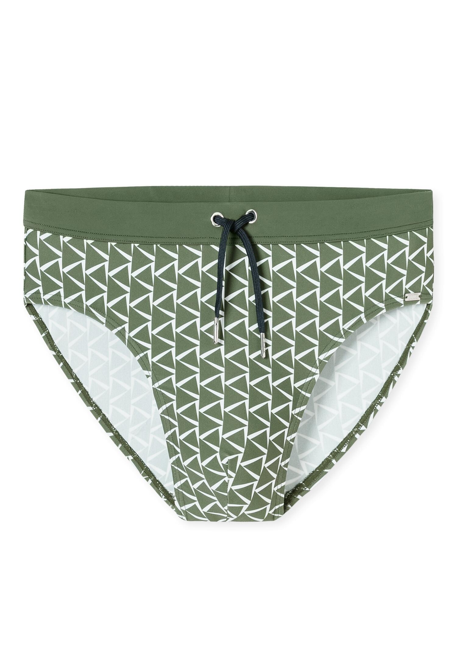 SCHIESSER - Badehose Slip Komfort khaki - Gr. - 5 von SCHIESSER