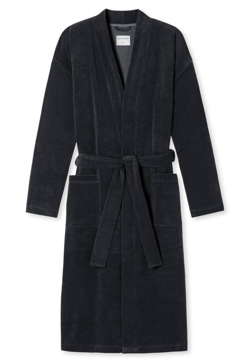 SCHIESSER - Bademantel anthrazit - Gr. - M von SCHIESSER