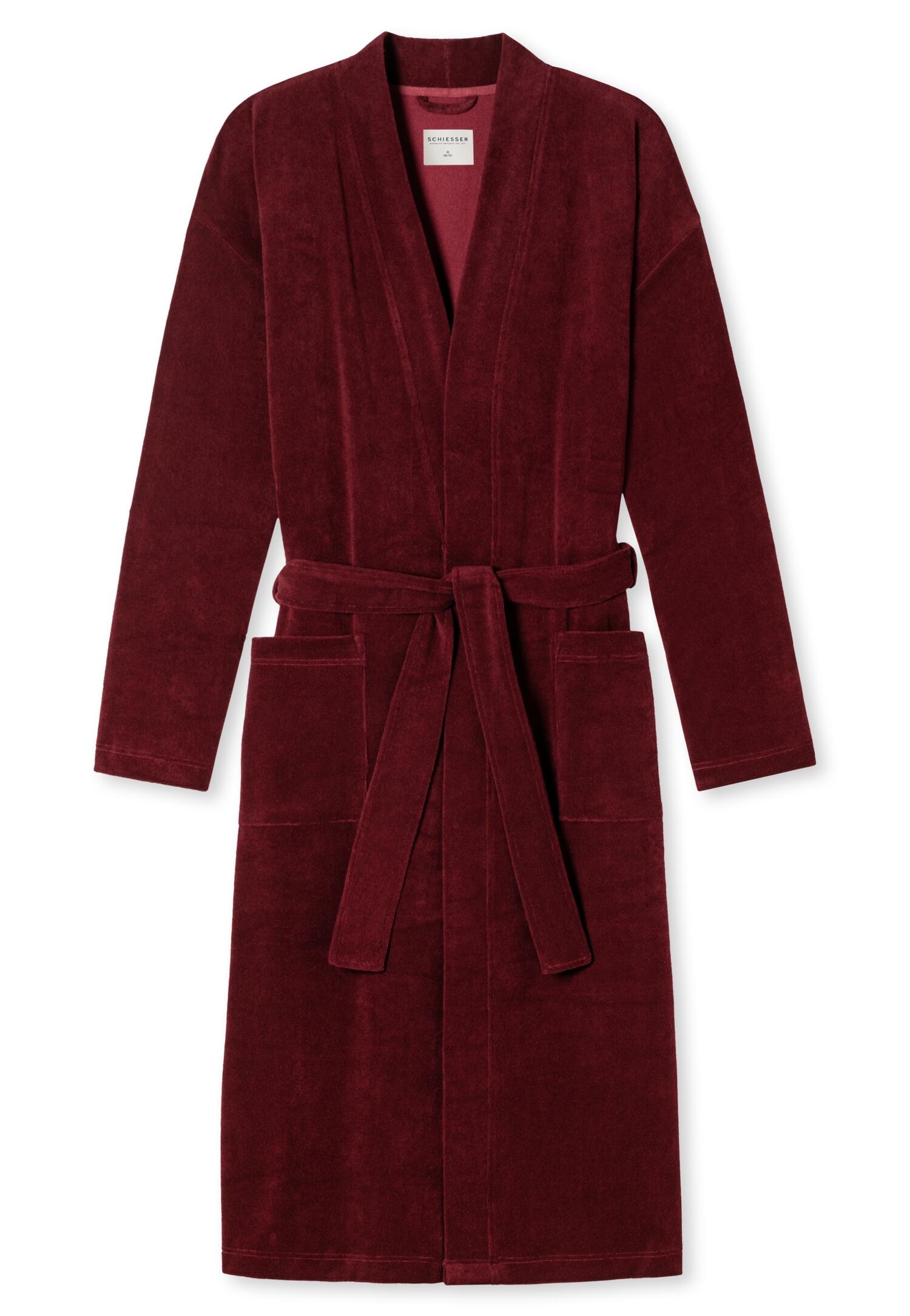 SCHIESSER - Bademantel bordeaux - Gr. - XL von SCHIESSER