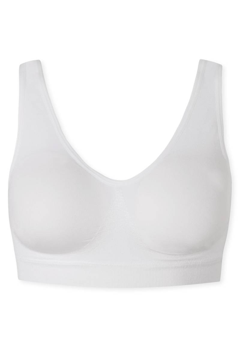 SCHIESSER - Bustier mit herausn. Pads weiss - Gr. - L von SCHIESSER