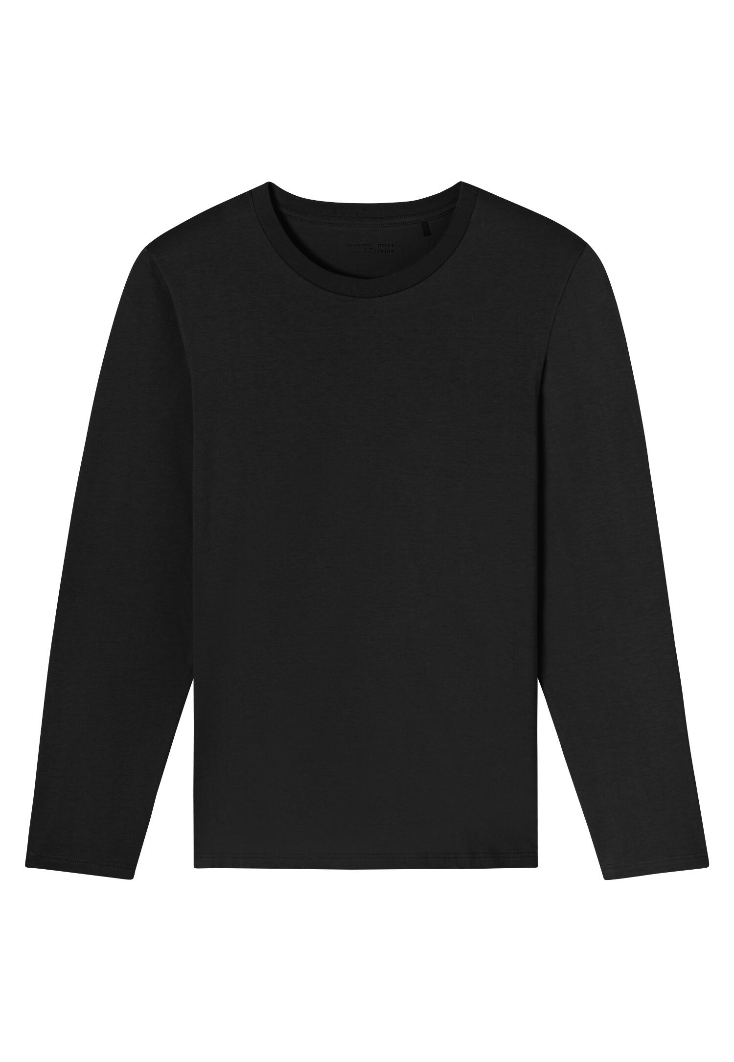 SCHIESSER - Langarmshirt Rundhals schwarz - Gr. - 54 von SCHIESSER